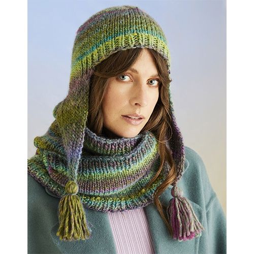 Sirdar Pattern Hat &amp; Snood Design No. 10709