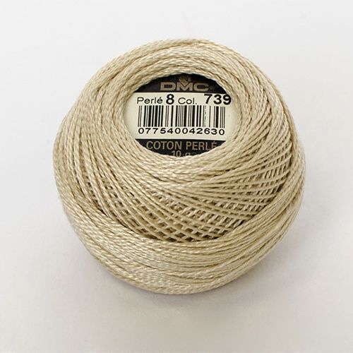 DMC Cotton Pearl Size 8 10g Ball - Colour 739