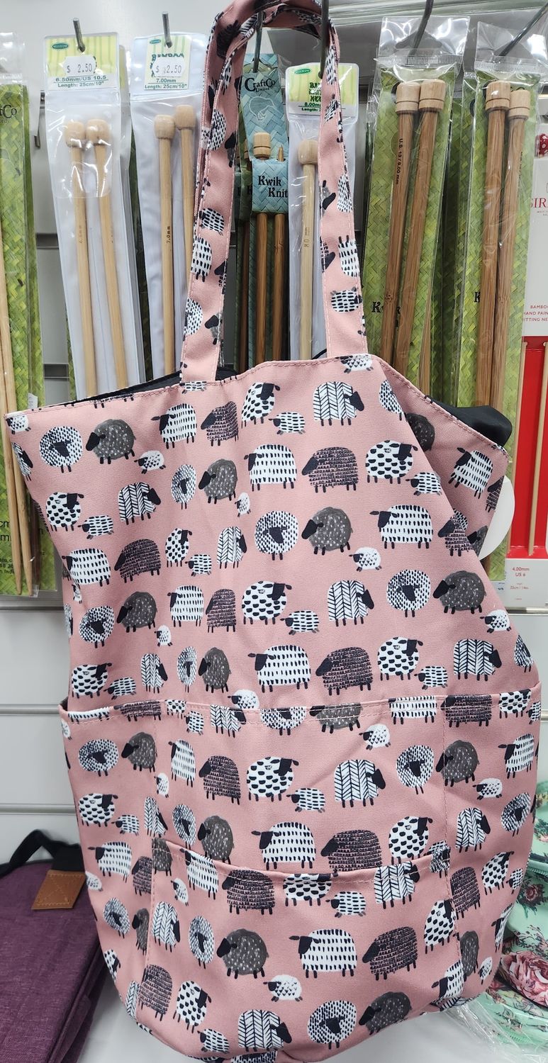 Pink Large Knitting Bag