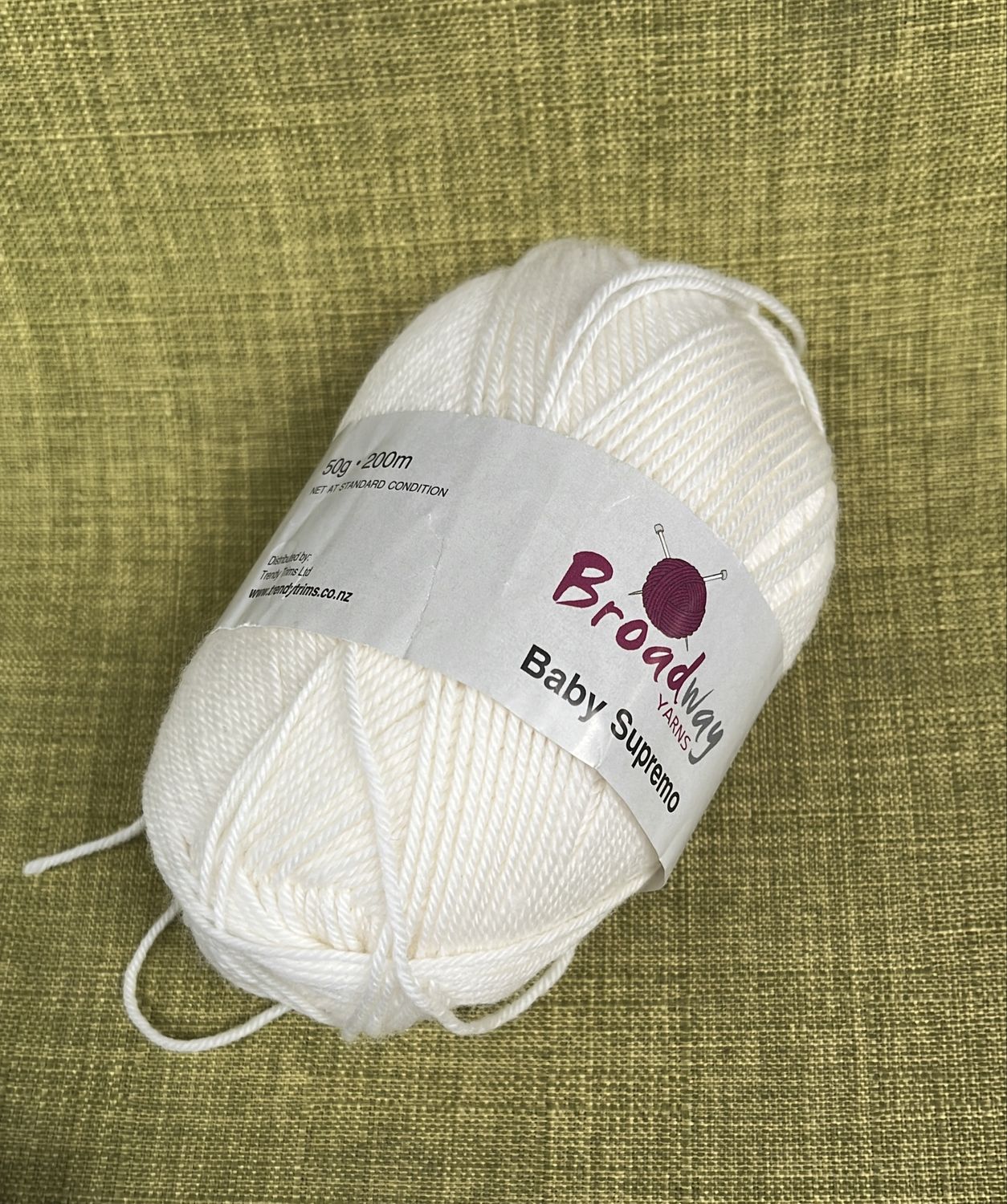 Broadway Baby Supremo 4ply Merino 50g 200m Colour 12