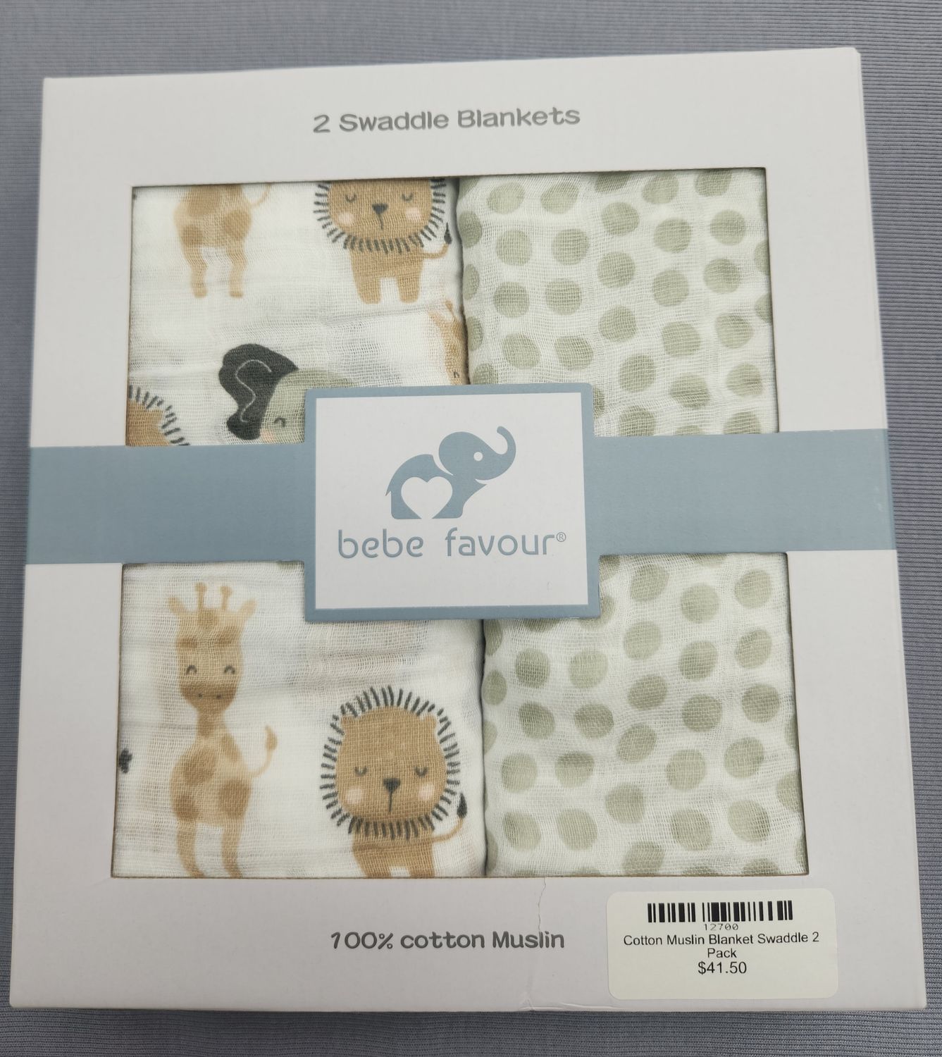 Cotton Muslin Blanket Swaddle 2 Pack