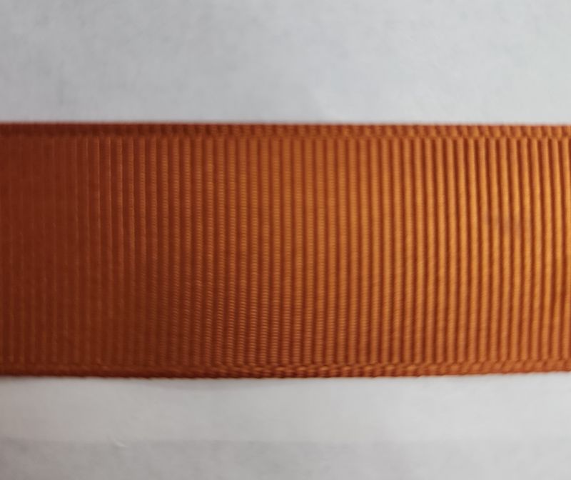 Copper Grosgrain Ribbon 22mm Width, Price per metre