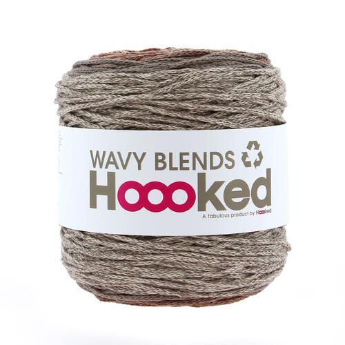Hoooked Wavy Blends Caramel Taupe 12ply Cotton