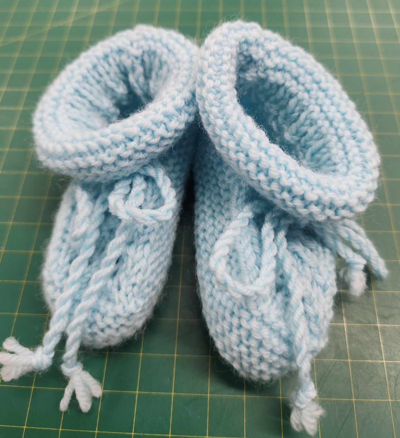 Bootees 100% Baby Merino Wool - Aqua Blue