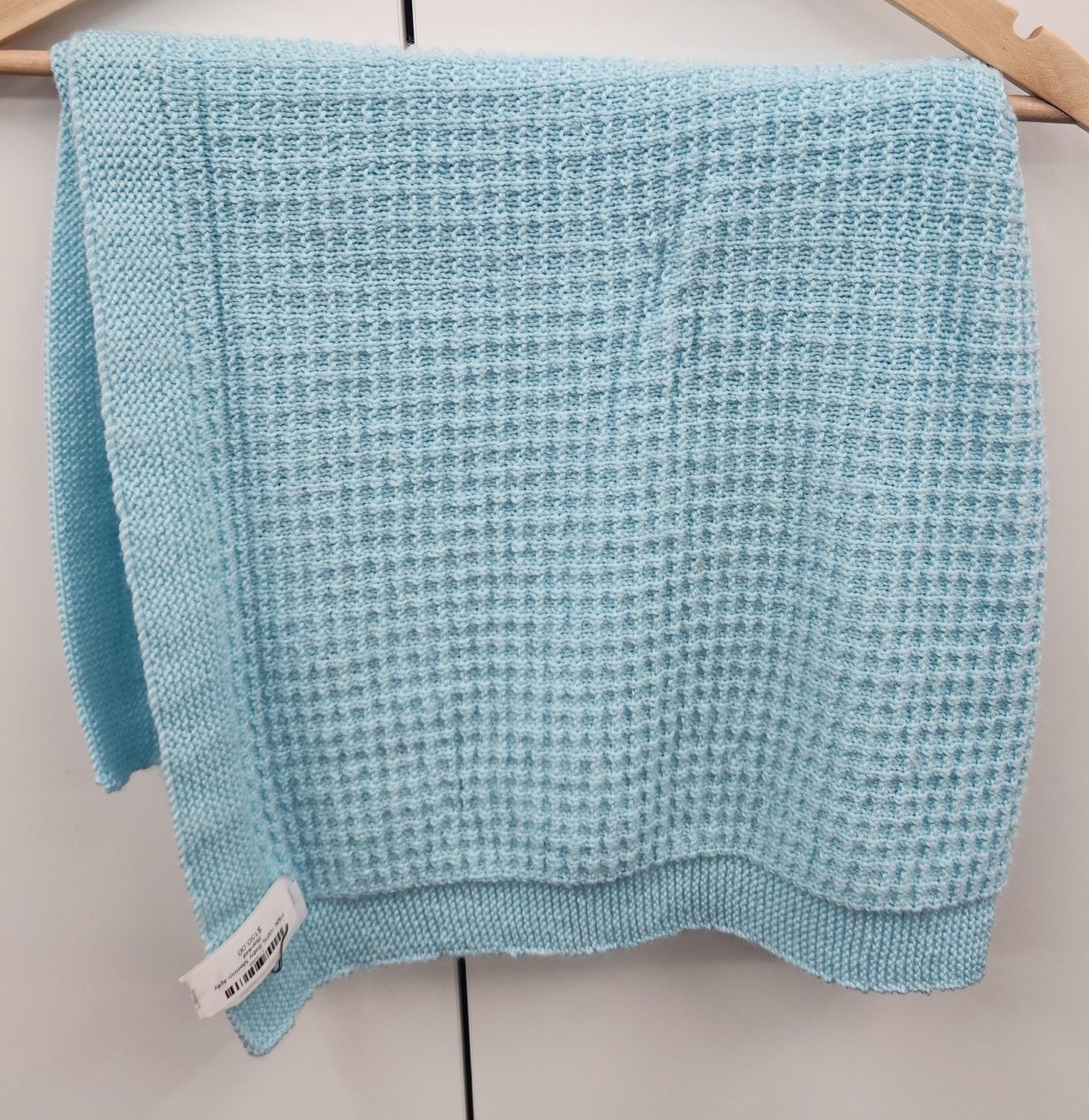 Baby Blue 100% Baby Merino 4ply Blanket
