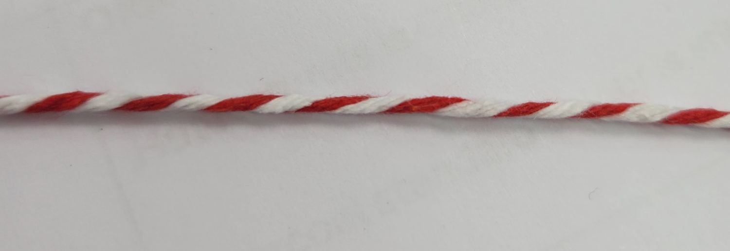 Red and White Twine Price per metre