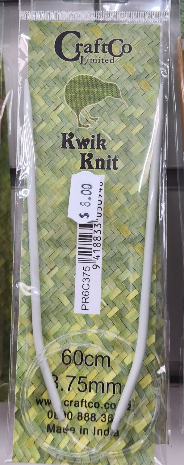 Kwik Knit Fixed Circular Needle 60cm 3.75mm