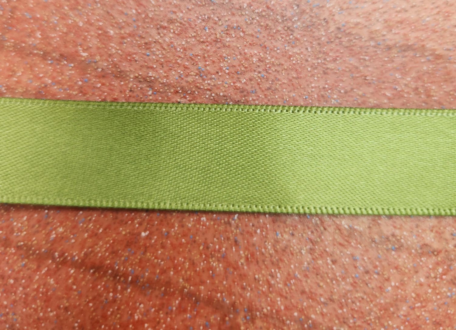 Khaki Green Double Faced Satin Ribbon 16mm Width, Price per metre