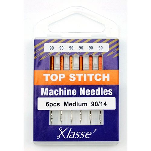 Klasse Machine Needle Topstitch Size 90/14 x 6pcs