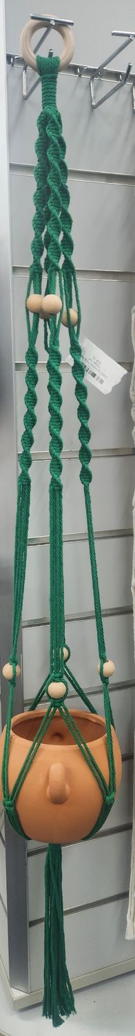 Macrame Terracotta Pot &amp; Plant Hanger Set Handmade