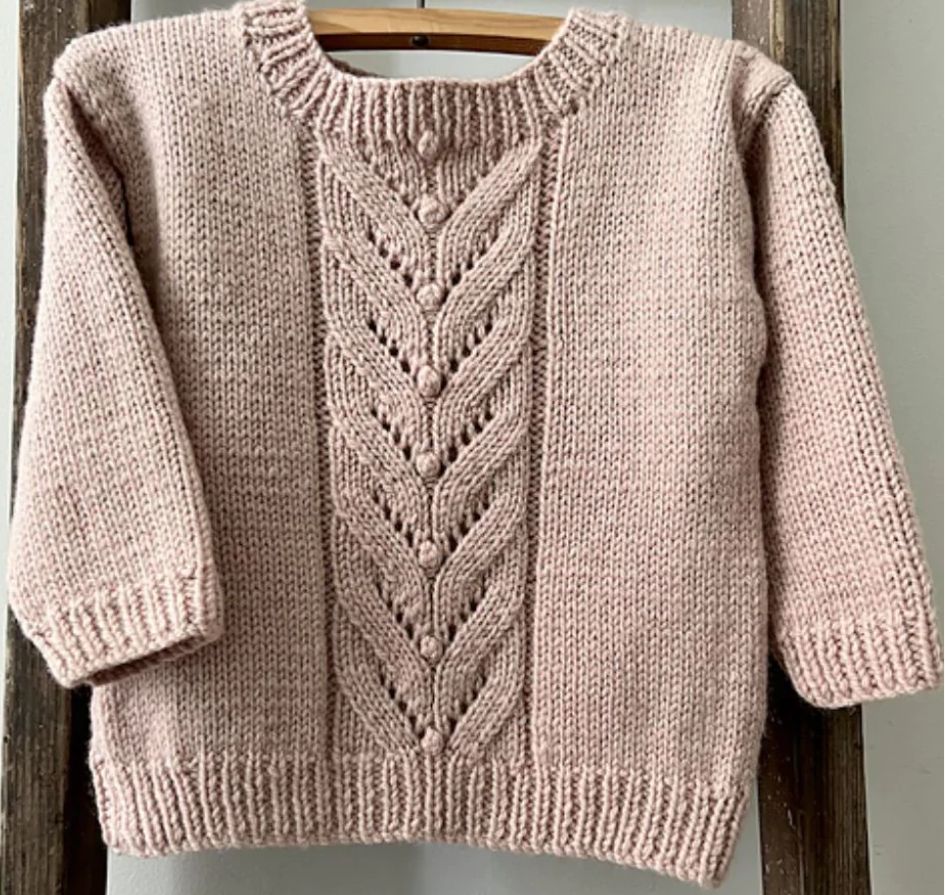 Kiwi Stitch &amp; Knit Pattern - Eden Jumper 8ply