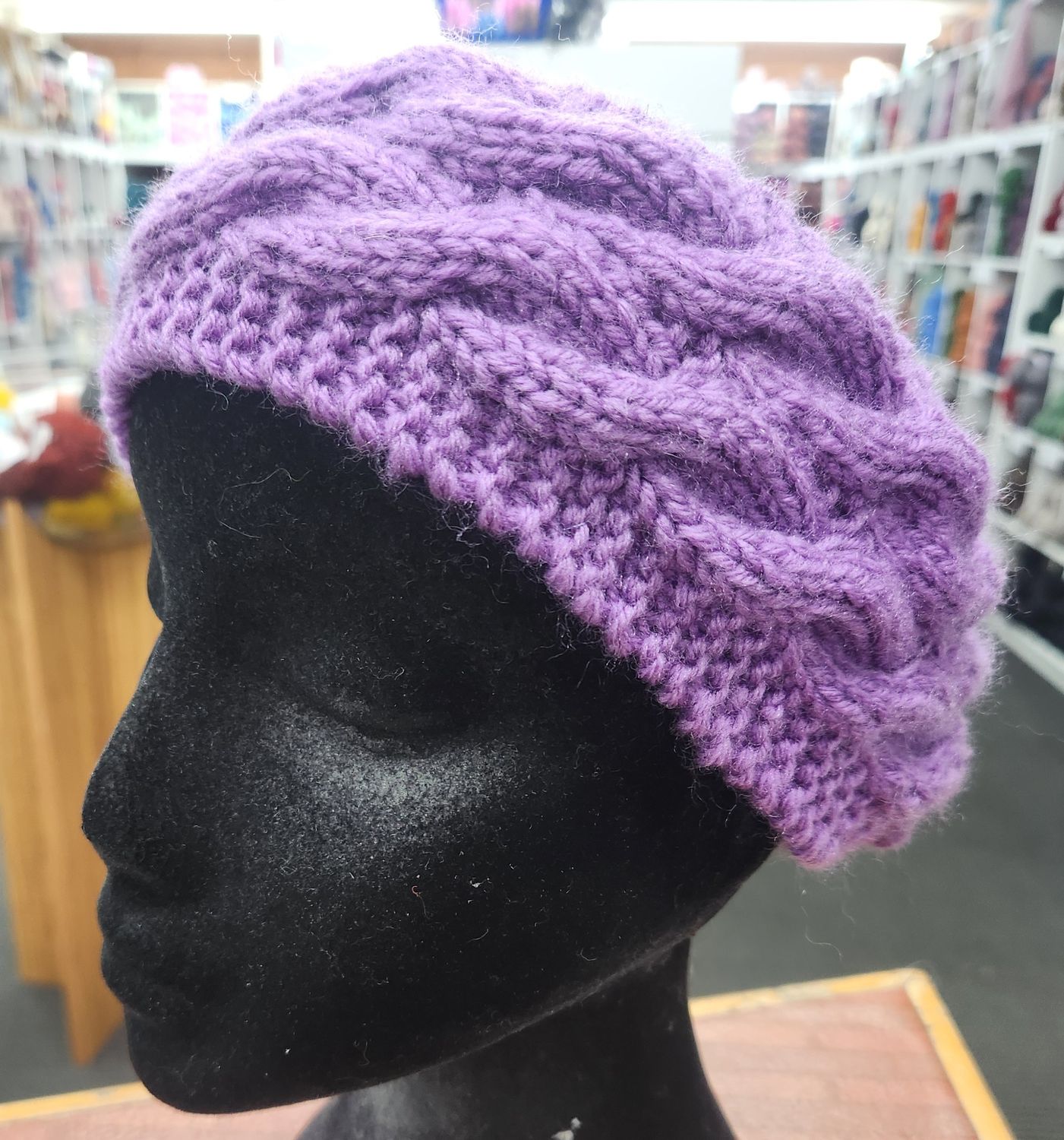 Headband Acrylic Wool Purple