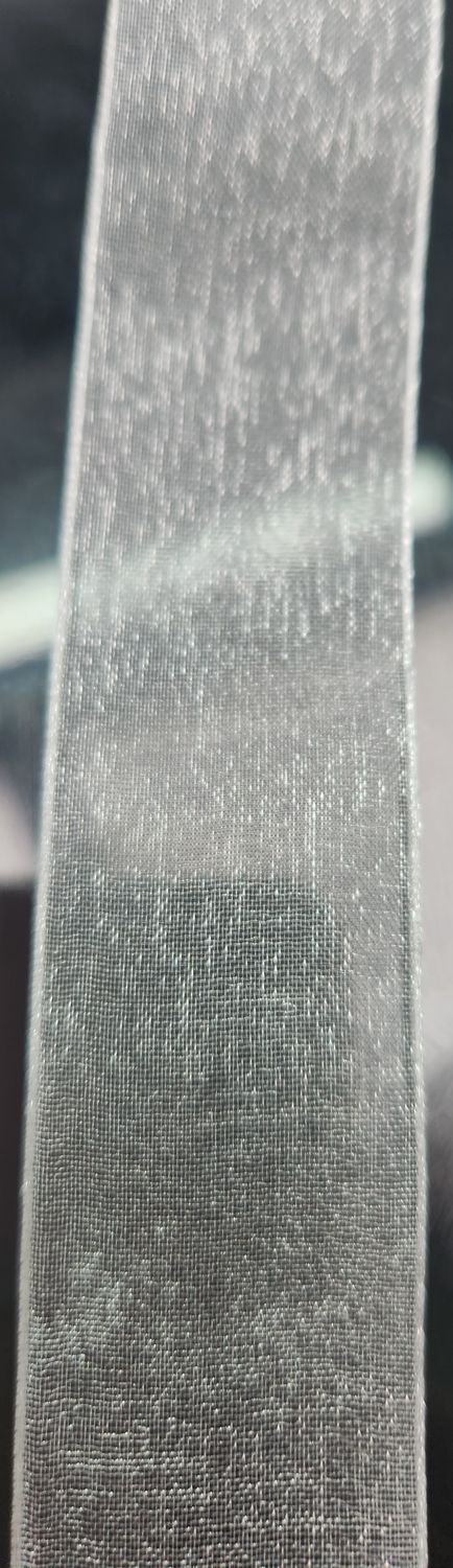 White Organza Ribbon 25mm Width, Price per metre