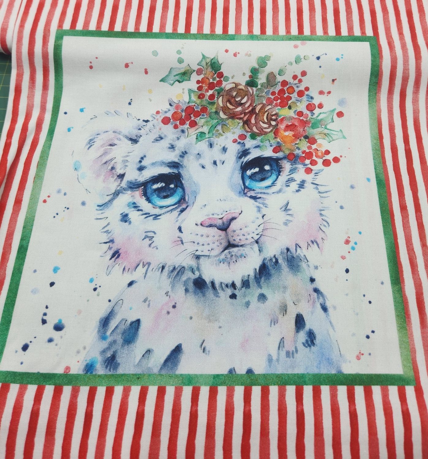 Animal Christmas Fabric Per Metre
