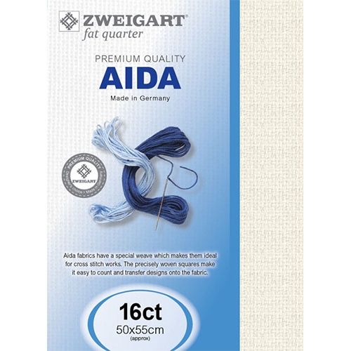 Zweigart Aida Fat Quarter 16 Count - Ivory