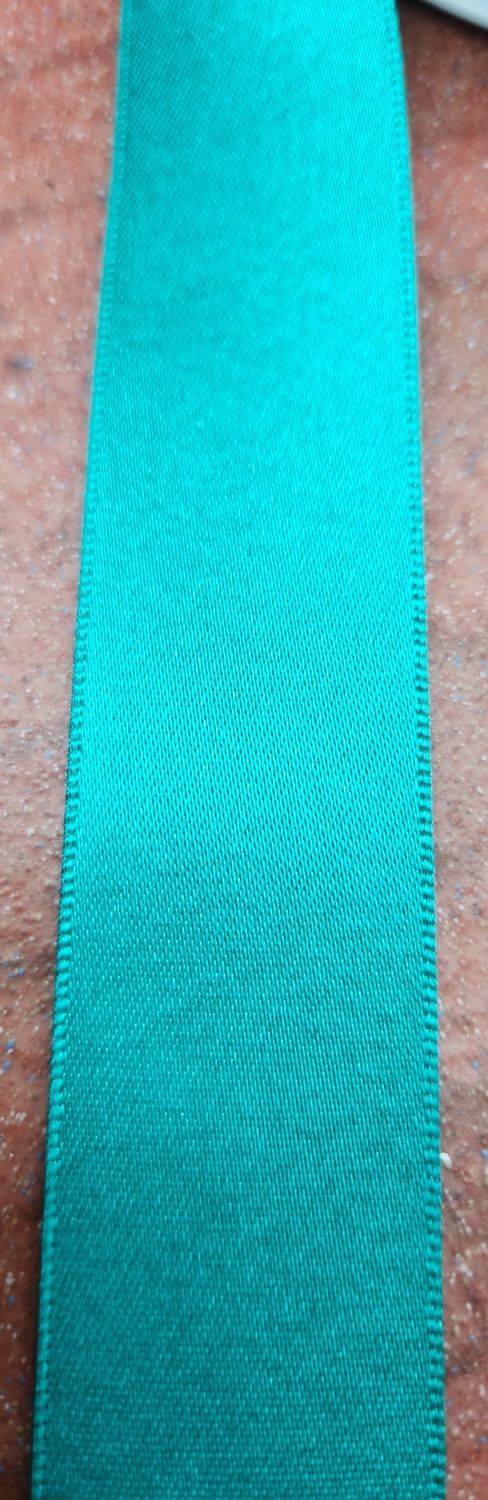 Jade Satin Ribbon 25mm Per Metre