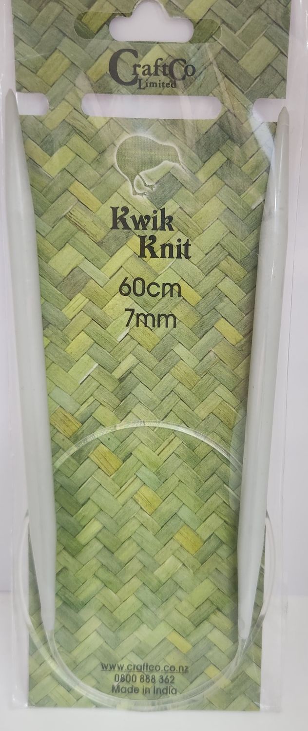 Kwik Knit Fixed Circular Aluminium Needle 60cm 7.00mm
