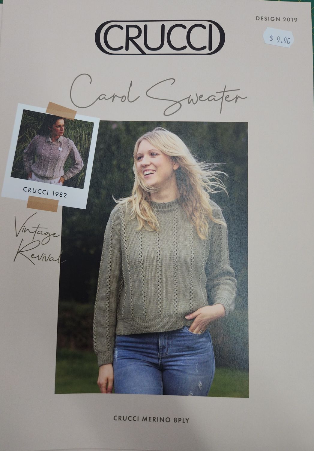 Crucci Carol Sweater 8ply 2019 $9.90