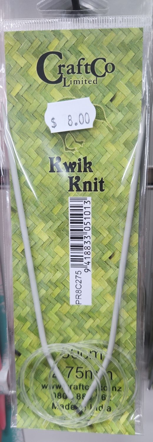 Kwik Knit Fixed Circular Needle 80cm 2.75mm