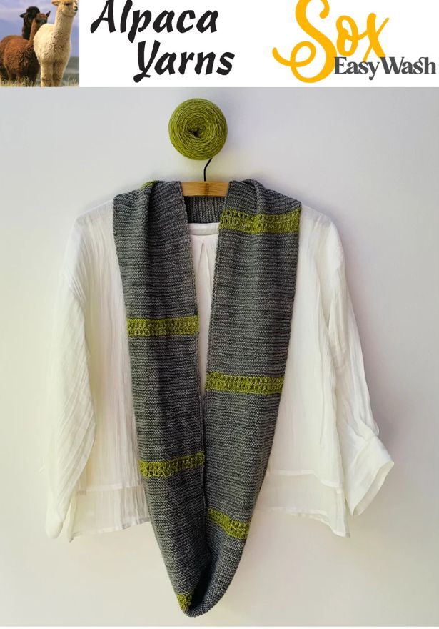 Alpaca Yarns Pattern Lace Insert Cowl 1307