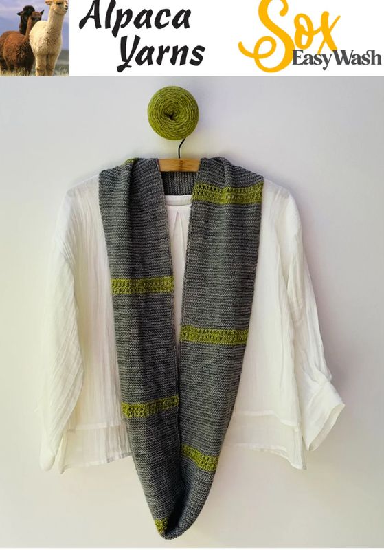 Alpaca Yarns Pattern Lace Insert Cowl 1307