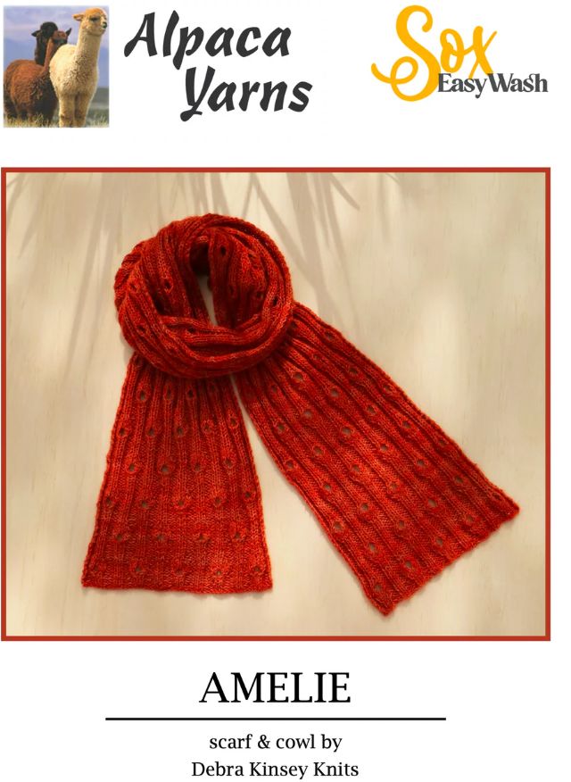 Alpaca Yarns Pattern Amelie Scarf &amp; Cowl