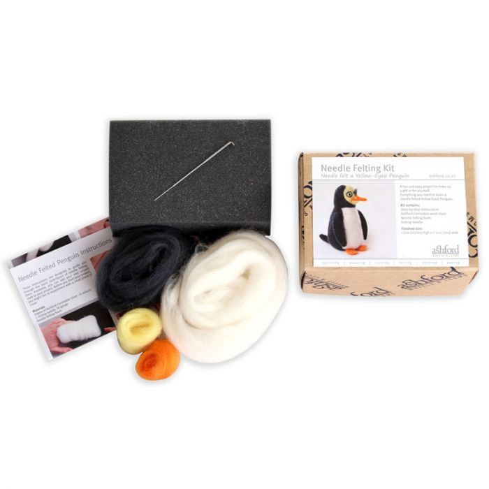 Ashford Needle Felting Kit - Yellow Eyed Penguin