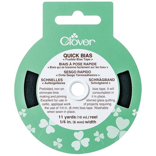 Clover Quick Bias 10m Fusible Black