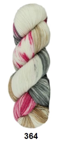 CW Hand Painted Sock Yarn 4ply Colour 364
