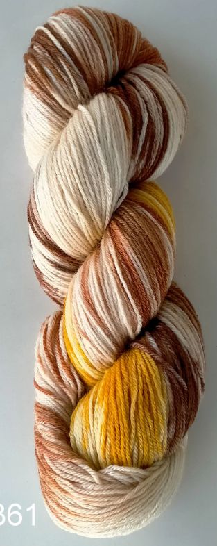 CW Hand Painted Sock Yarn Hank Colour 361