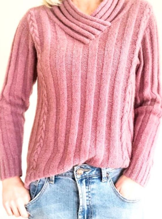 Touch Yarns Pattern - #023 Cabled Possum Jumper