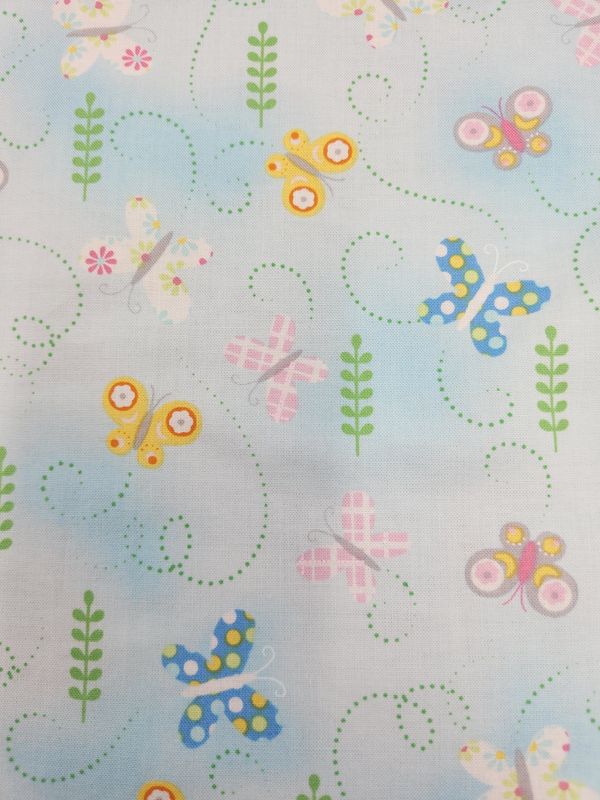 Wool &amp; Fabric Lined Vest Size 4 Years - Pinks &amp; Butterflies