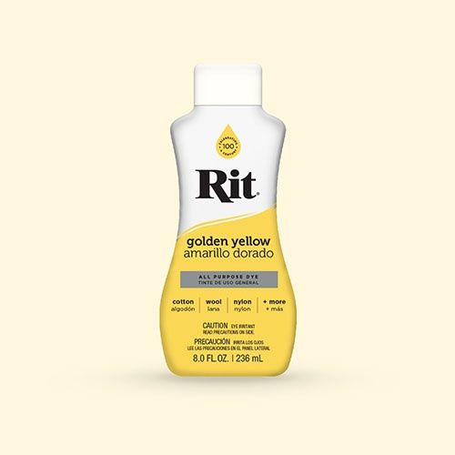 Rit All Purpose Liquid Dye - Colour Golden Yellow