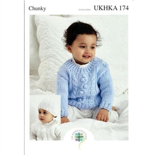 UKHKA Pattern - 174 Chunky Kids Sweater 14ply