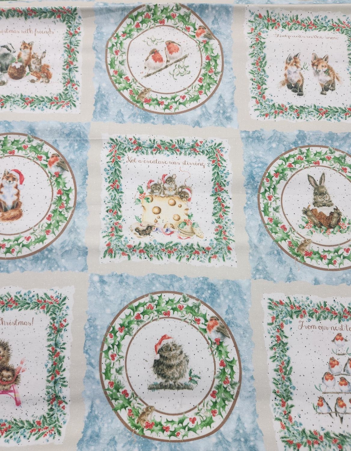 Snowy Day Bramble Fabric Per Metre