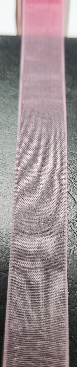 Light Pink Organza Ribbon 13mm Width, Price per metre
