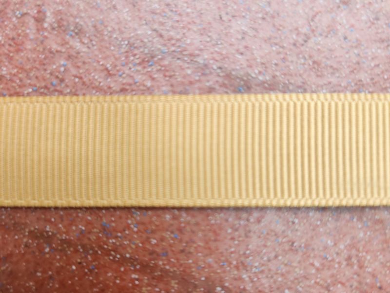 Pale Gold Grosgrain Ribbon 16mm Width, Price per metre