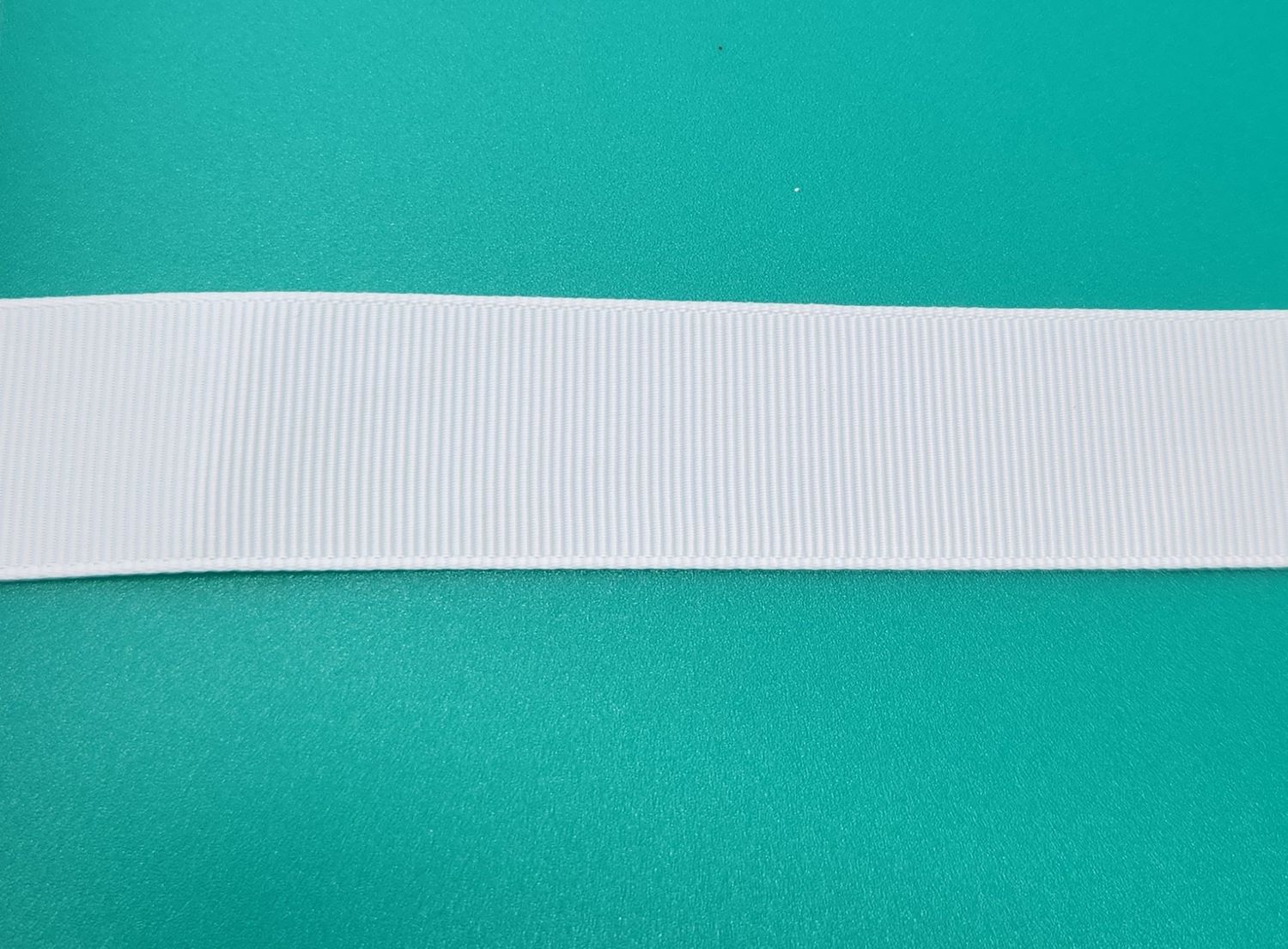 White Grosgrain Ribbon 25mm Width, Price per metre