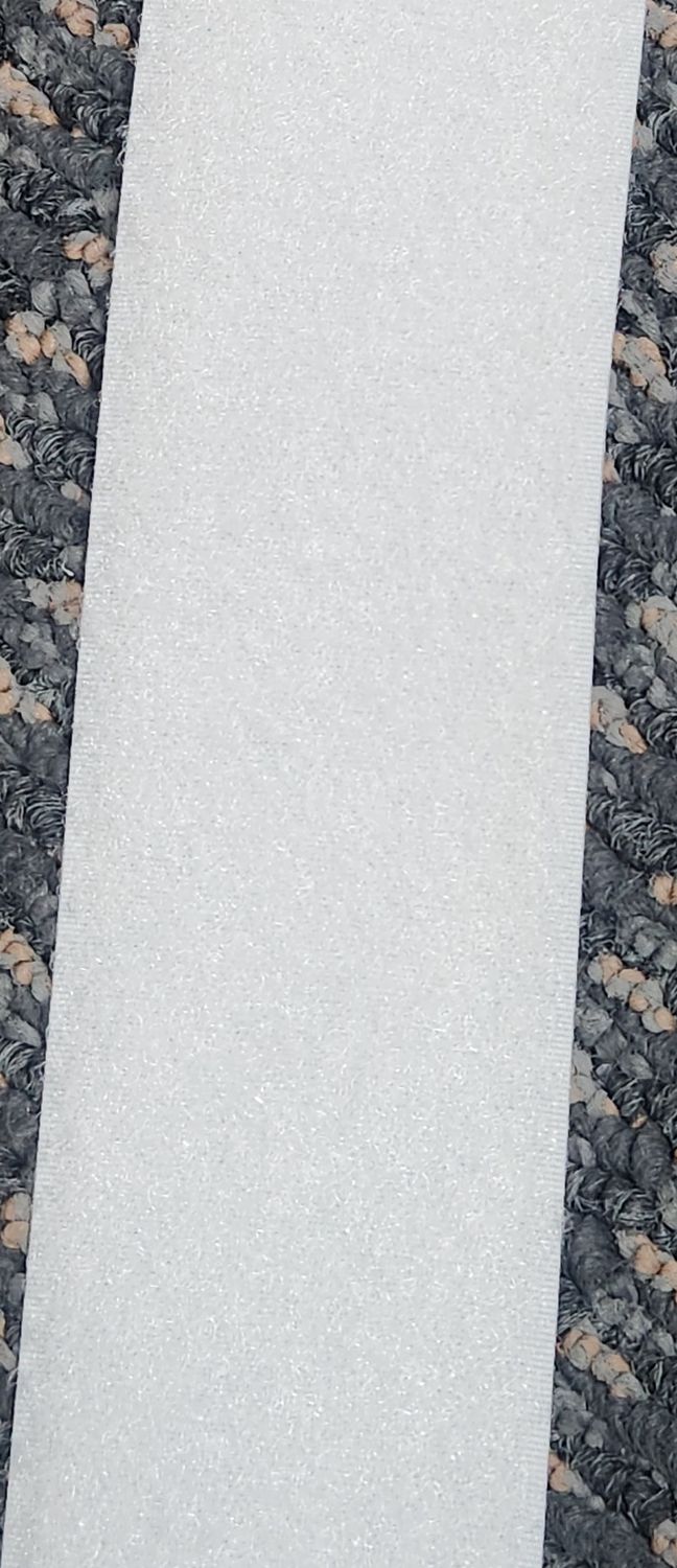 White Velcro Loop 50mm wide,  Per Metre