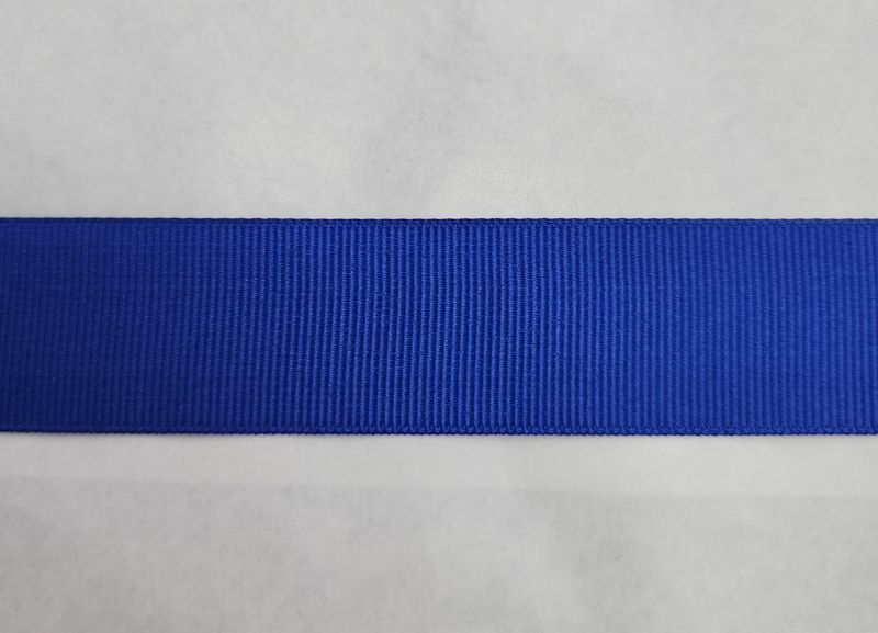 Royal Blue Grosgrain Ribbon 25mm Width, Price per metre
