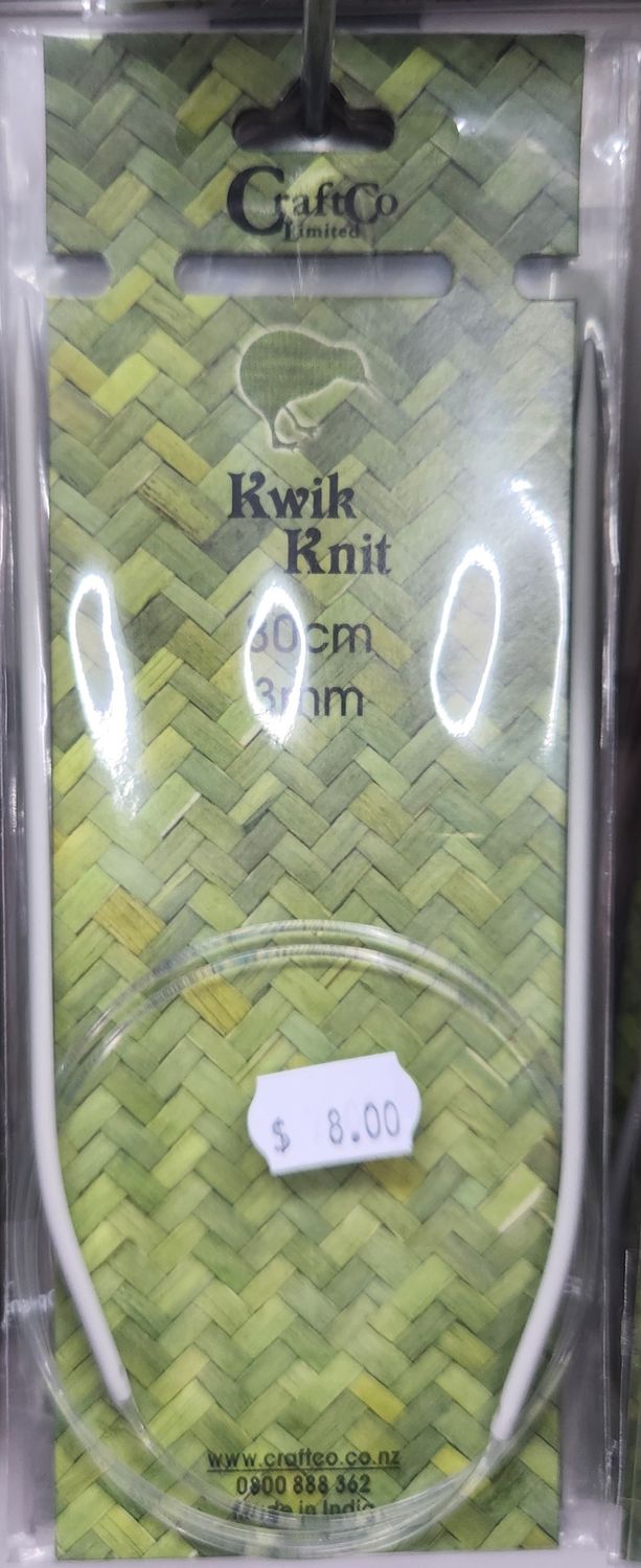 Kwik Knit Fixed Circular Needles 80cm 3.00mm