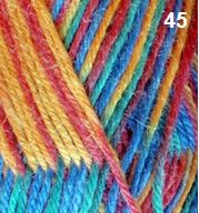 Countrywide Windsor 8ply 50g Wool Colour Print 45