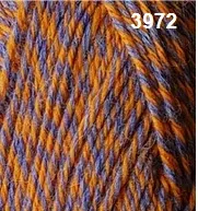 Countrywide Windsor Marl 8ply 50g Wool Colour 3972 Blue, Orange