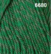 Countrywide Windsor Marl 8ply 50g Wool Colour 6680 Grey, Green (Light)