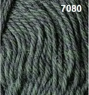 Countrywide Windsor Marl 8ply 50g Wool Colour 7080 Green, Grey (Dark)