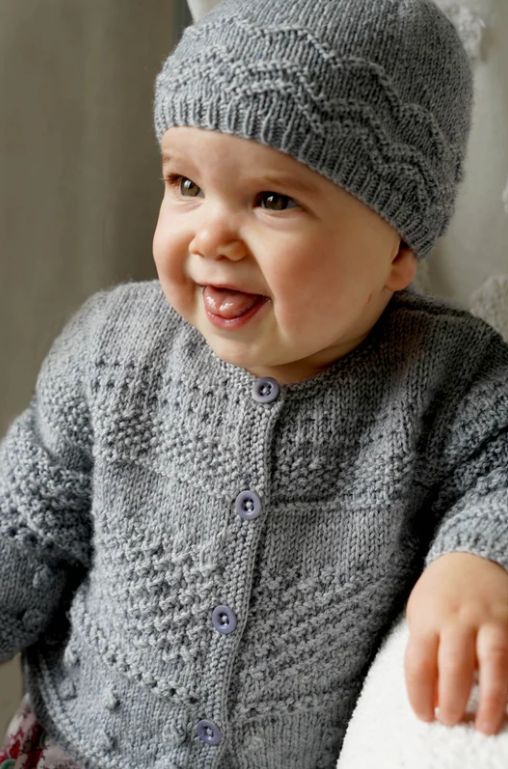 LisaF Pattern - BC91 Frankie Cardi and Hat 4ply