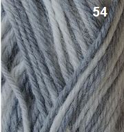 Countrywide Windsor Print 8ply 50g Wool Colour 54 Grey, Cream