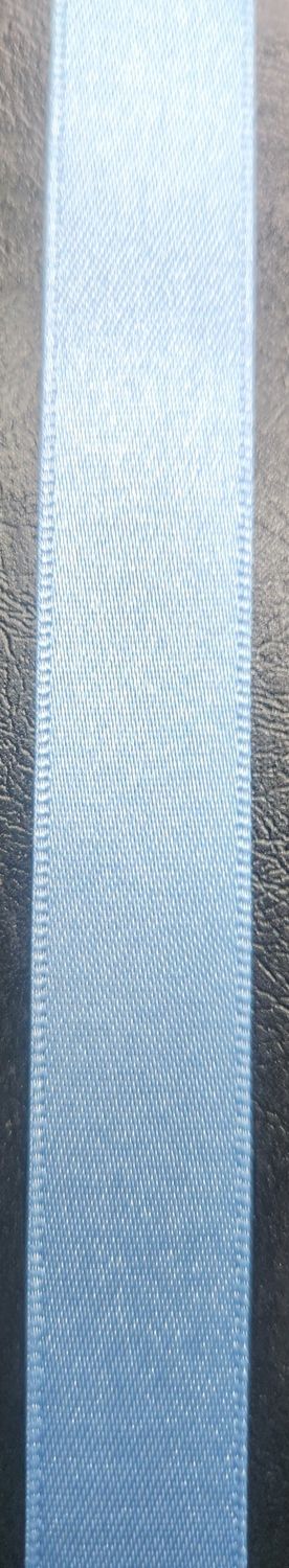 Double Face Satin Ribbon 15mm x 20mtrs Dusky Blue $1.80mtr