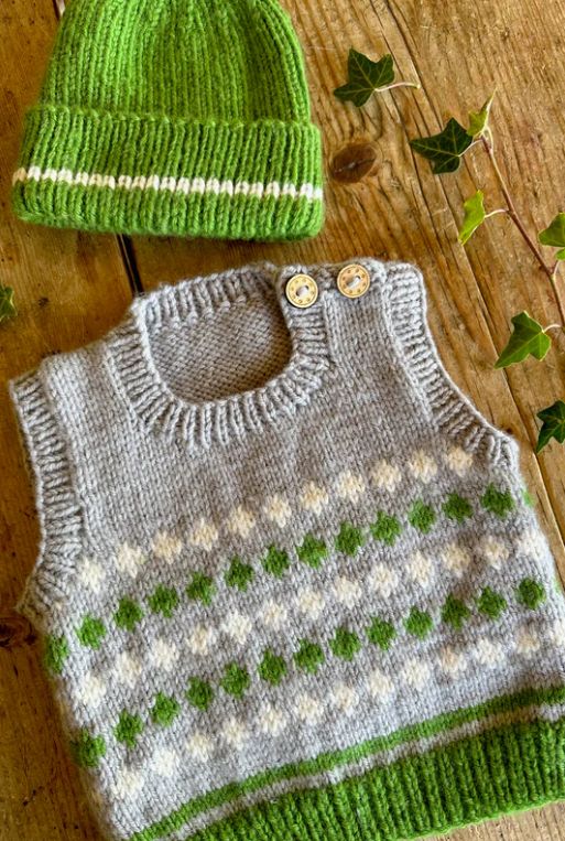 LisaF Pattern - BC118 Cypress Vest &amp; Hat 8ply