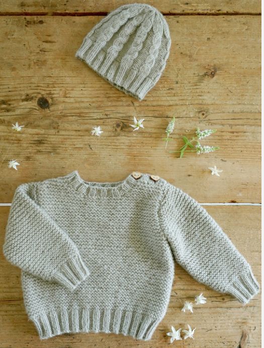 LisaF Pattern - BC108 Ashley Sweater &amp; Hat 8ply